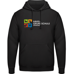 HOODIE schwarz - Logo farbig