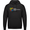 HOODIE schwarz - Logo farbig