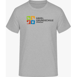 T-SHIRT grau - Logo farbig