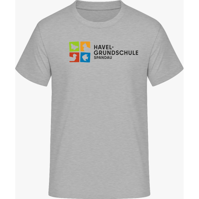 T-SHIRT grau - Logo farbig
