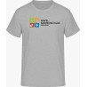 T-SHIRT grau - Logo farbig