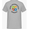 T-SHIRT grau - Logo farbig