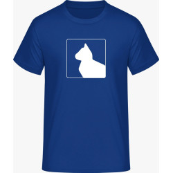 T-Shirt - blaue Katzen
