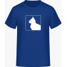 T-Shirt - blaue Katzen