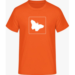 T-Shirt - orange Schmetterlinge