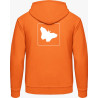 Hoodie - orange Schmetterlinge