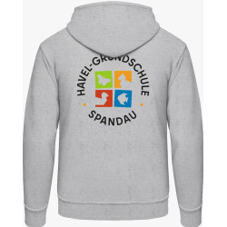 HOODIE grau - Logo farbig