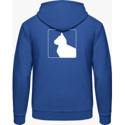 Hoodie - blaue Katzen