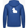 Hoodie - blaue Katzen