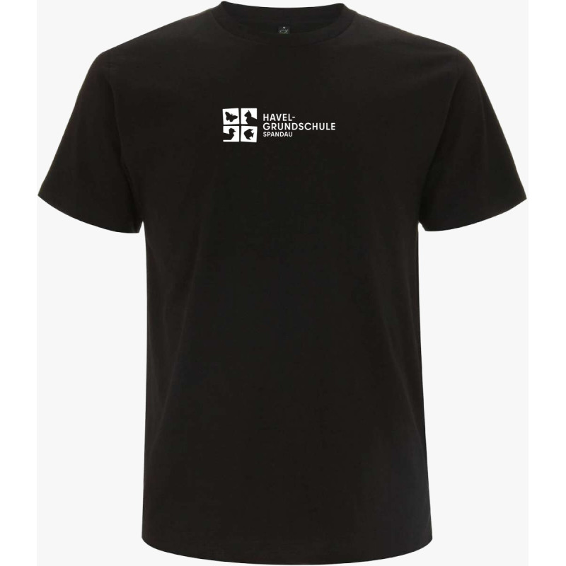 T-SHIRT schwarz - Logo weiß