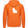 Hoodie - orange Katzen