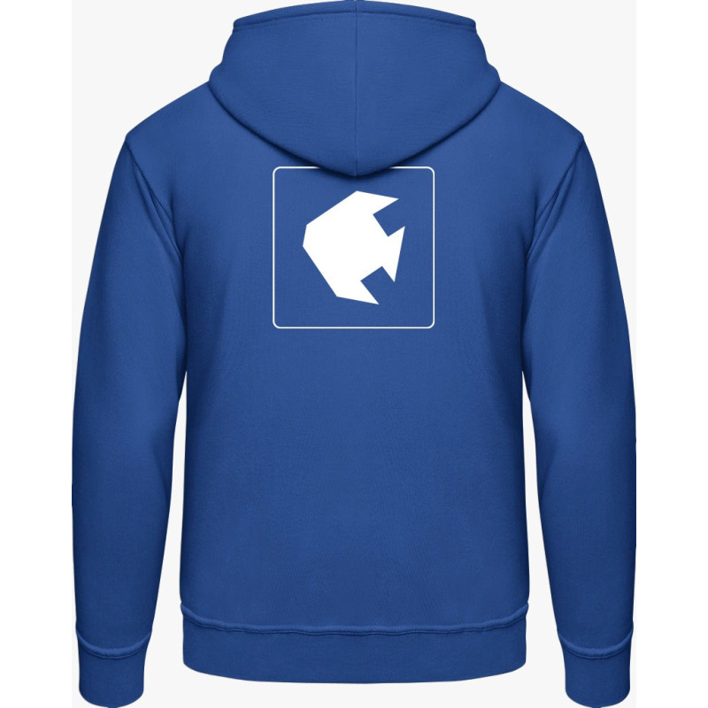 Hoodie - blaue Fische