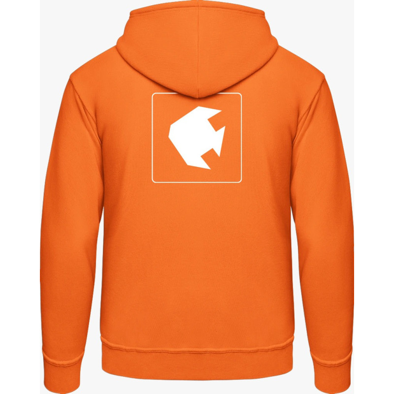 Hoodie - orange Fische