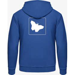 Hoodie - blaue Schmetterlinge