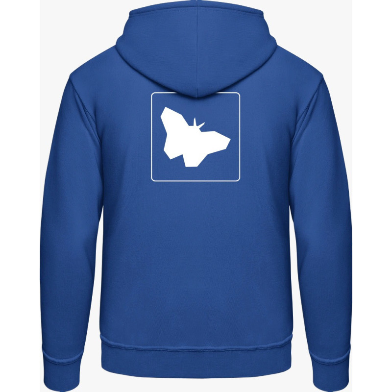 Hoodie - blaue Schmetterlinge