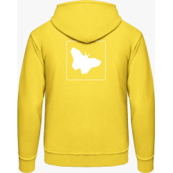 Hoodie - gelbe Schmetterlinge