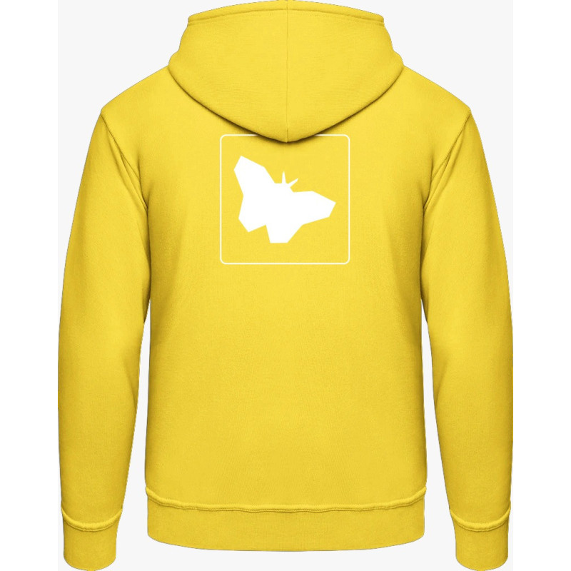 Hoodie - gelbe Schmetterlinge