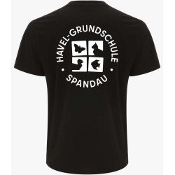 T-SHIRT schwarz - Logo weiß