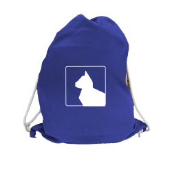 Sportbeutel blau Katzen