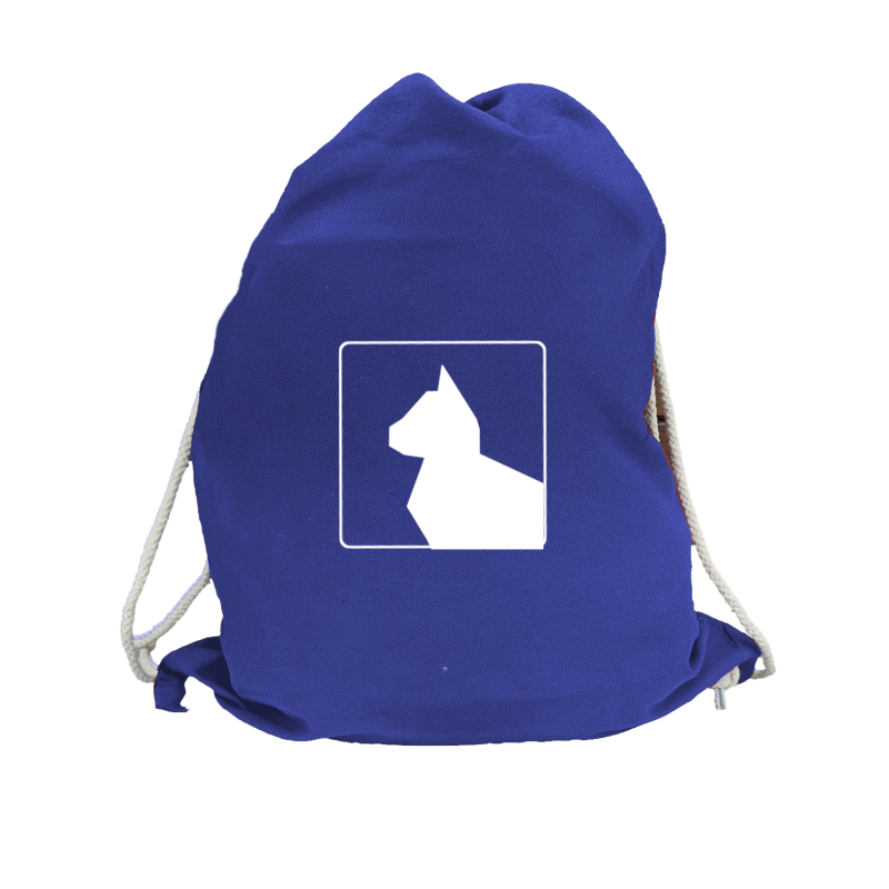 Sportbeutel blau Katzen