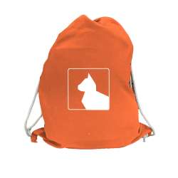 Sportbeutel orange Katzen