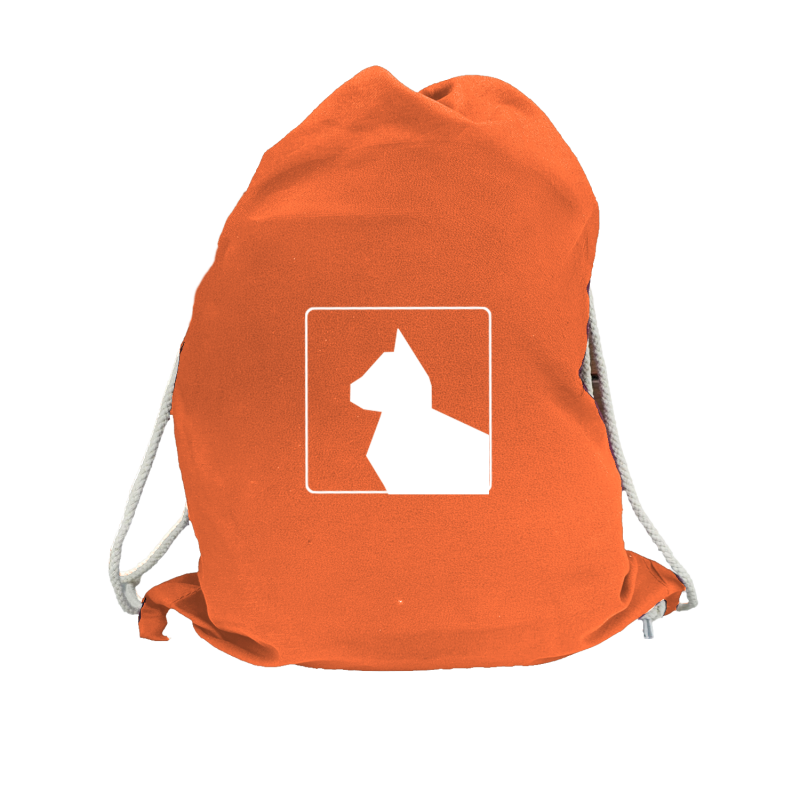 Sportbeutel orange Katzen