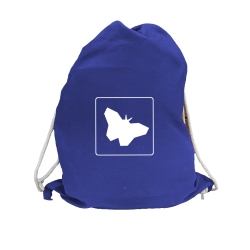 Sportbeutel blau Schmetterlinge