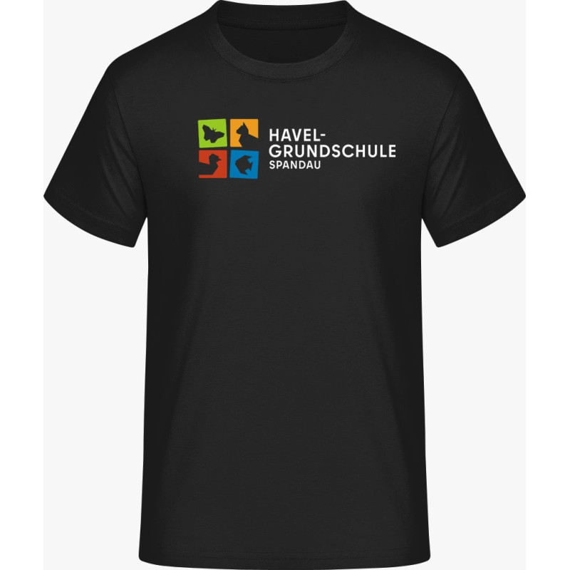 T-SHIRT schwarz - Logo farbig