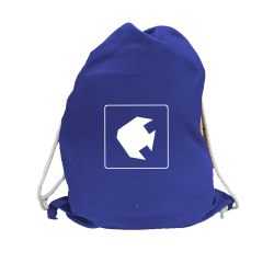 Sportbeutel blau Fische