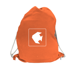 Sportbeutel orange Fische